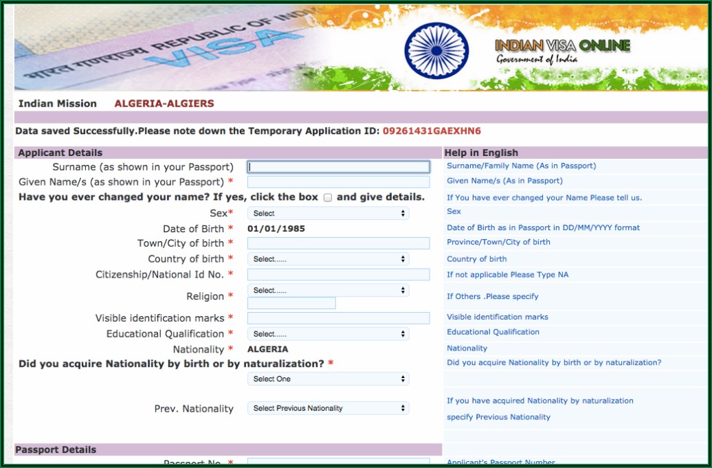 Apply For Indian Visa Online Uk
