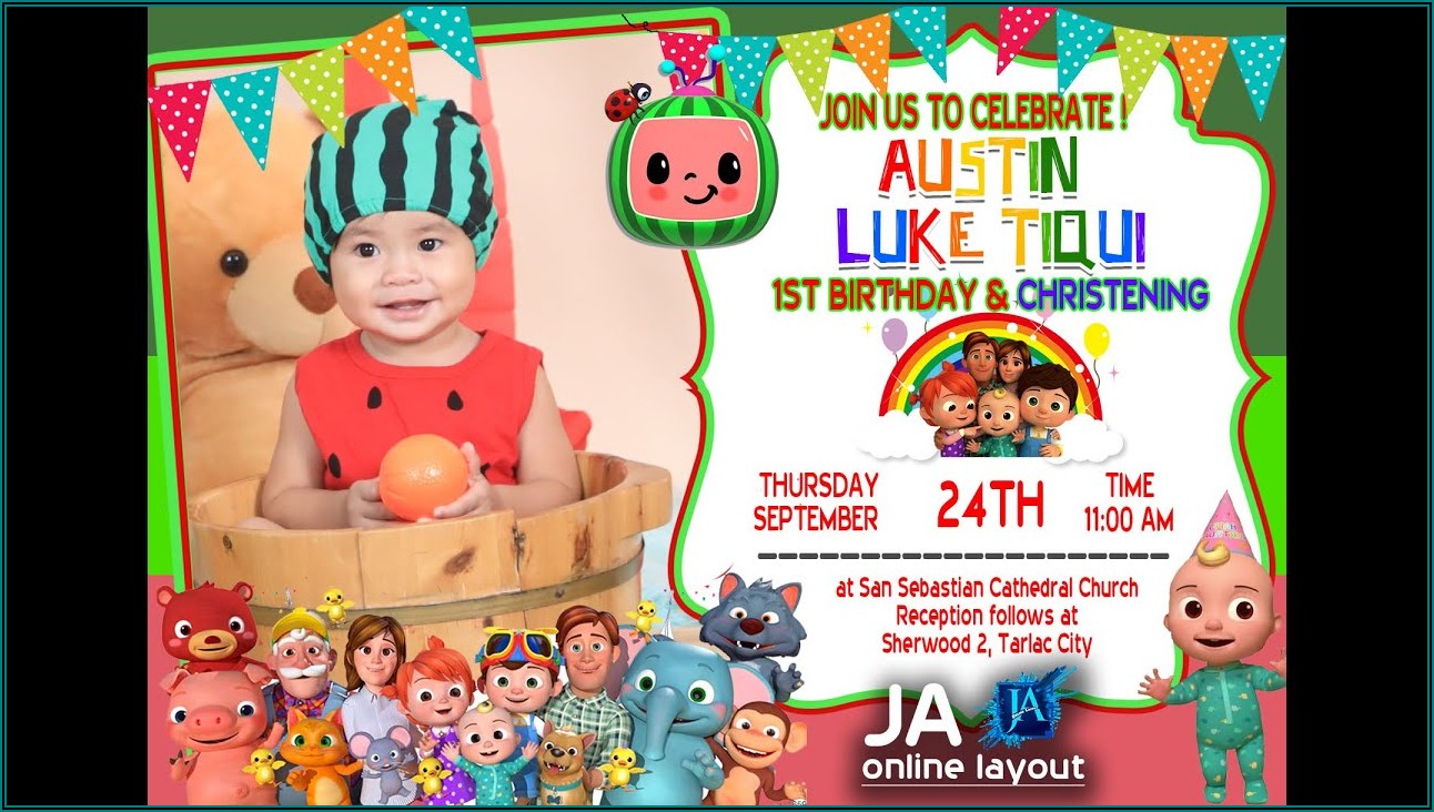 Birthday Invitation Layout Photoshop