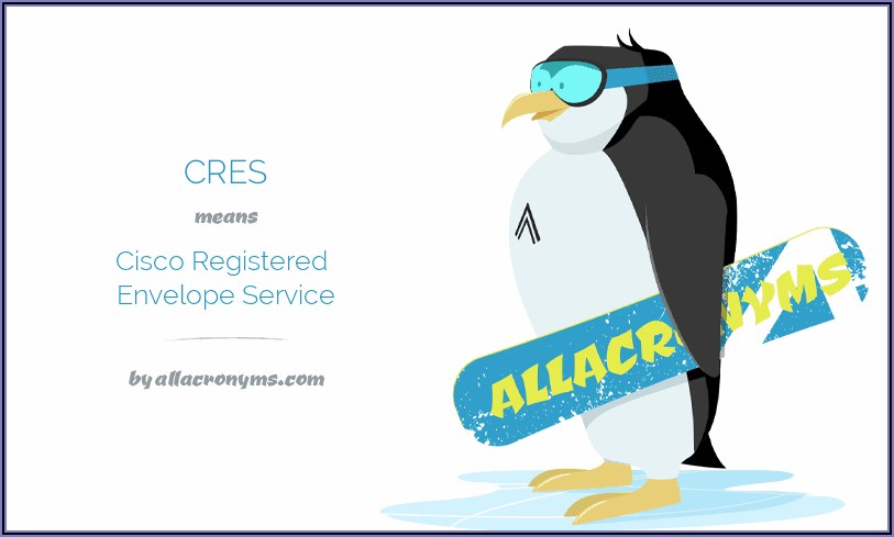 Cisco Registered Envelope Service (cres)