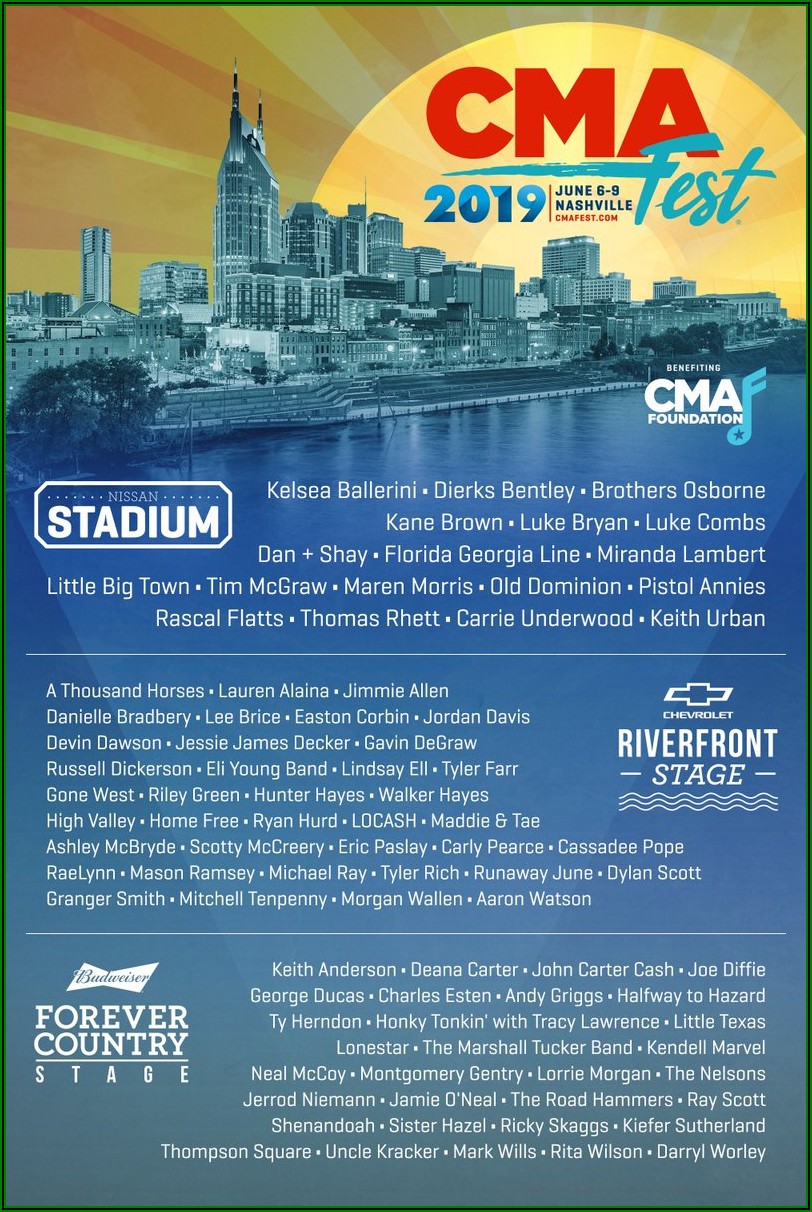 Cma Fest 2019 Lineup Release Date