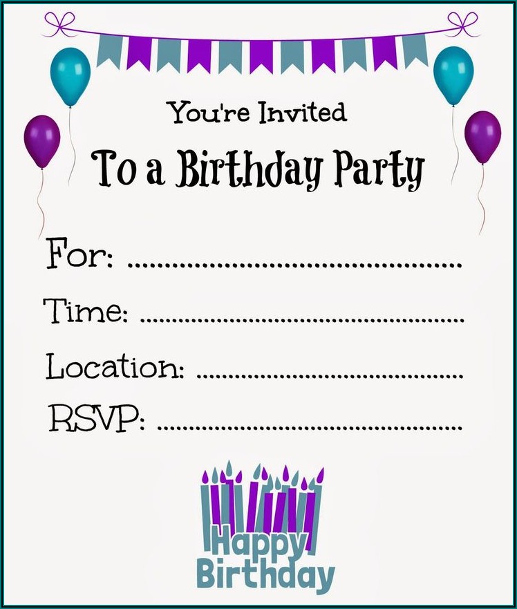 Create Birthday Invitations Online Free With Photo