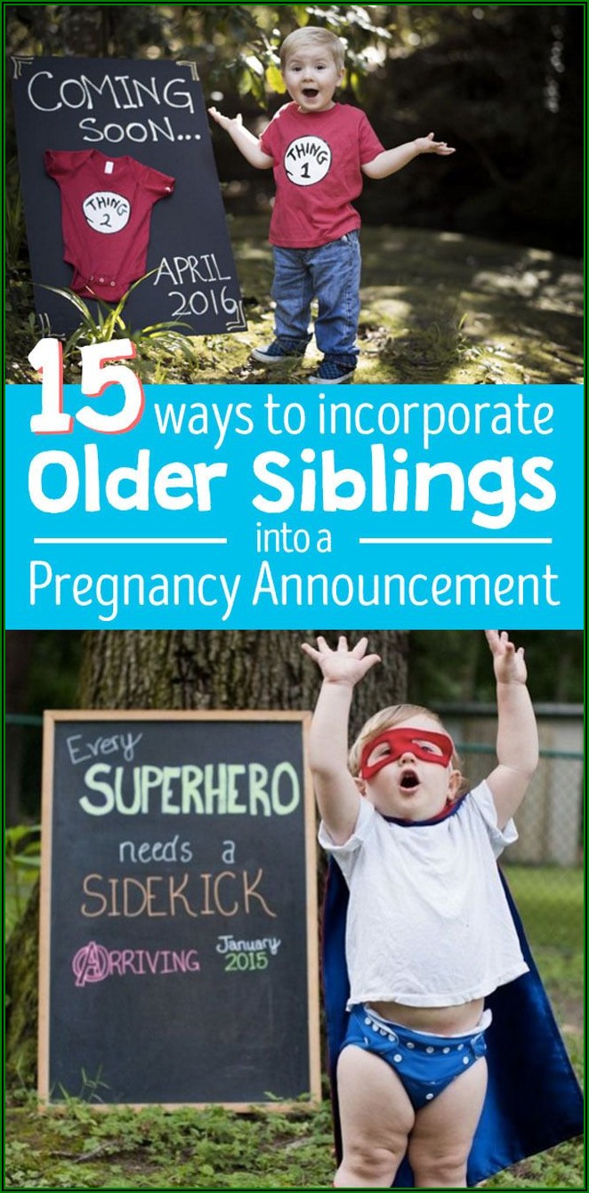 Cute Ways To Announce Pregnancy To Siblings