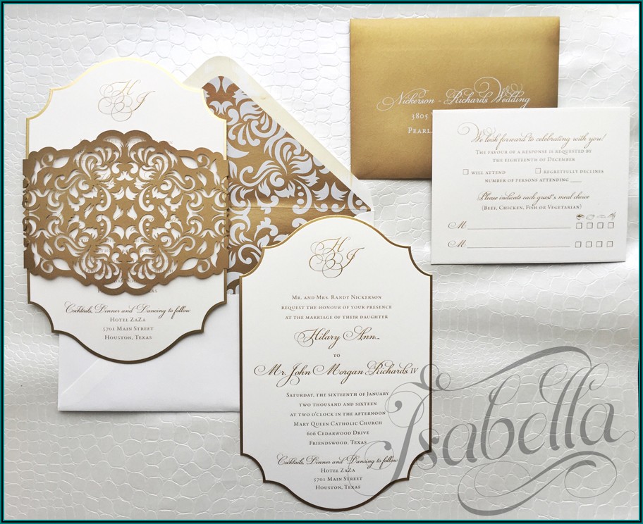 Elegant Wedding Card Ideas
