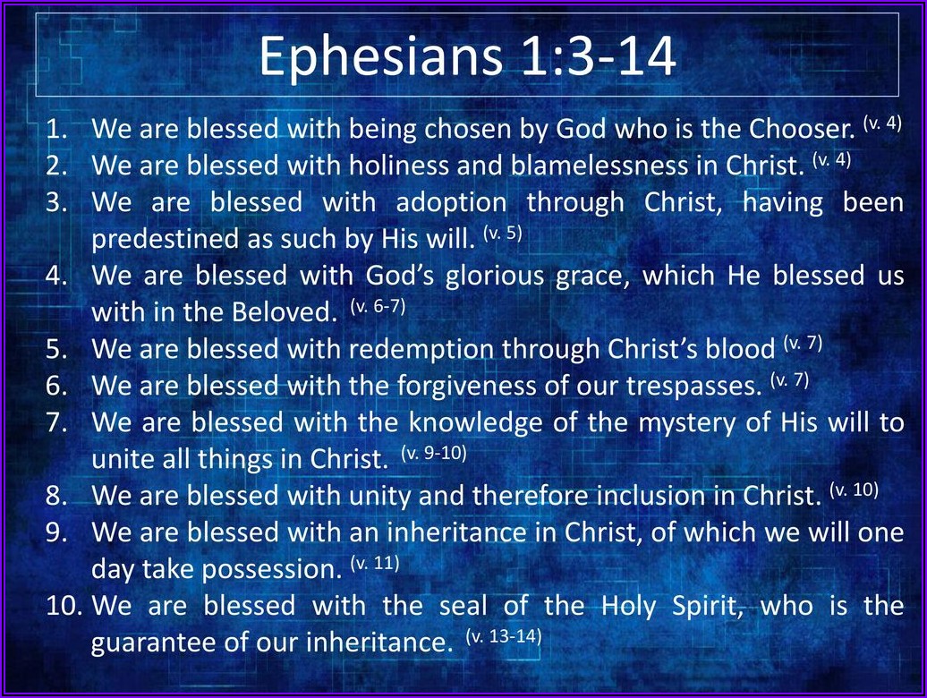 Ephesians 1 Kjv Blue Letter Bible
