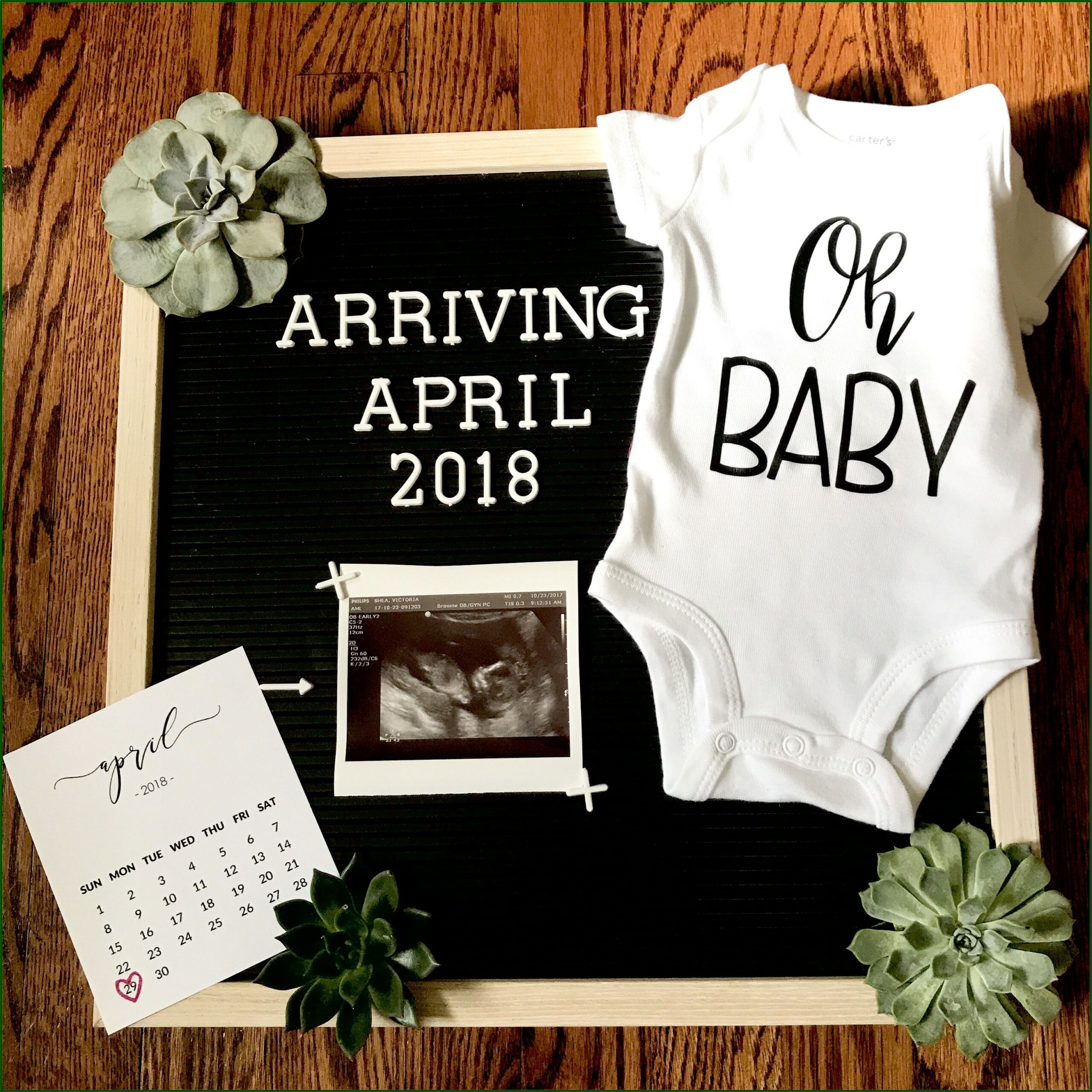 Etsy Baby Announcement Board