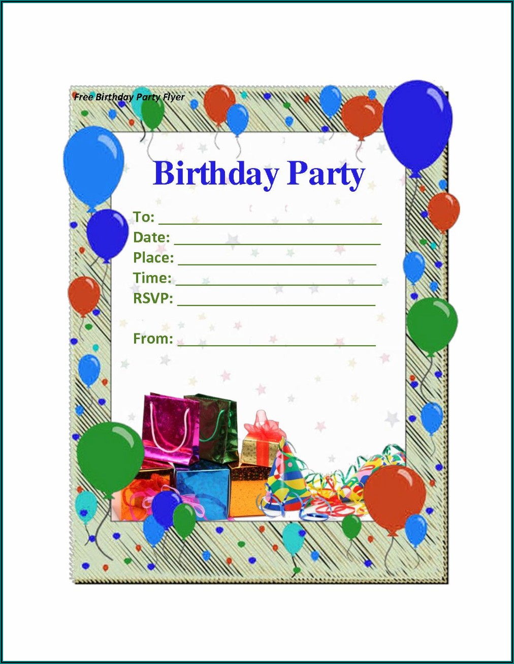 Free Birthday Invitation Templates Online