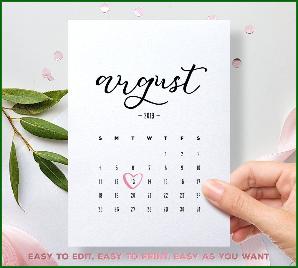 Free Printable Pregnancy Announcement Calendar May 2020