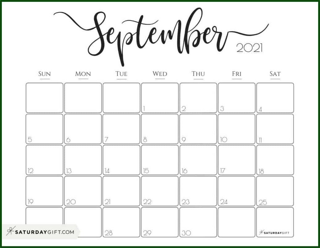 Free Printable Pregnancy Announcement Calendar September 2021