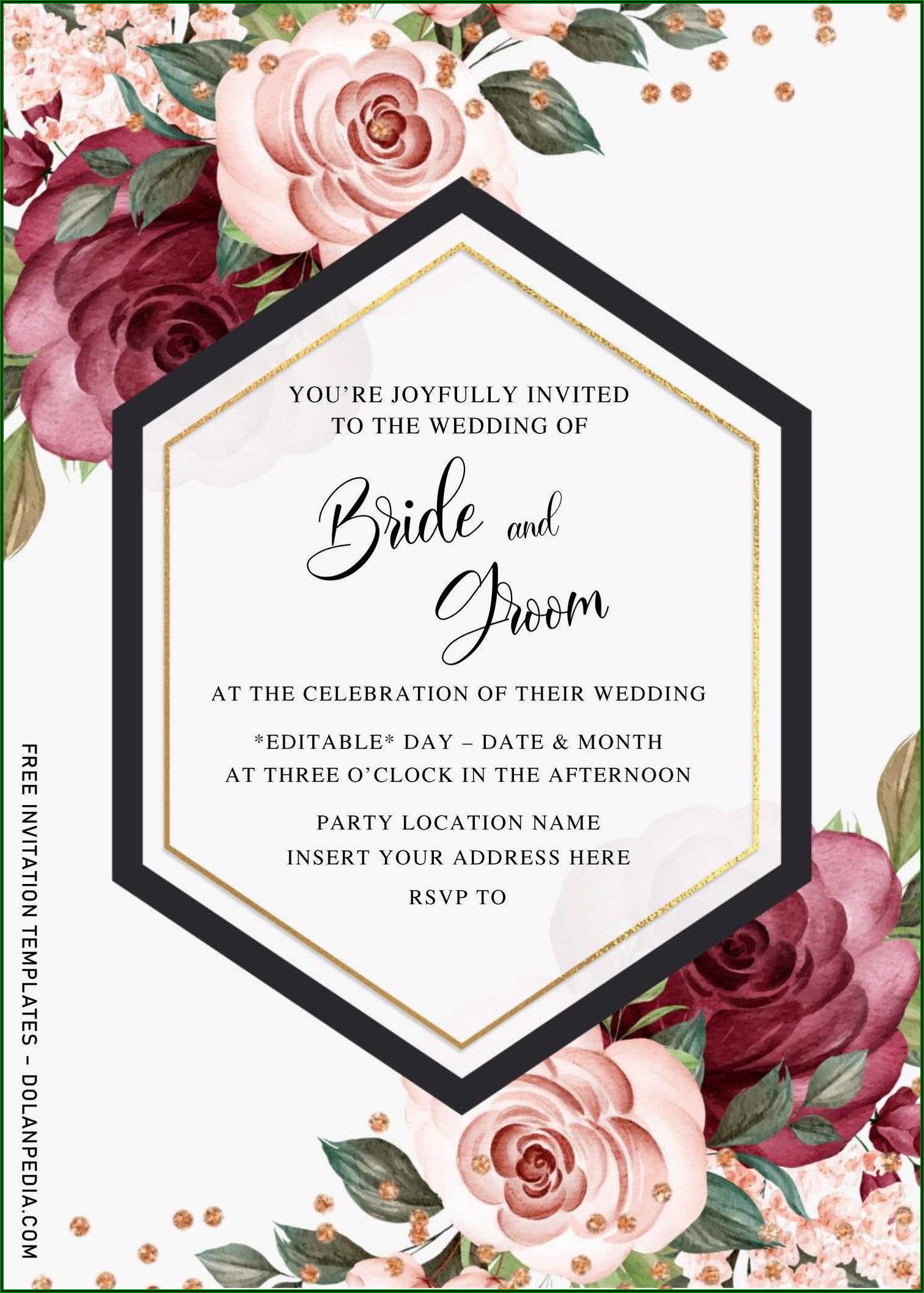 Free Printable Wedding Invitation Templates For Word