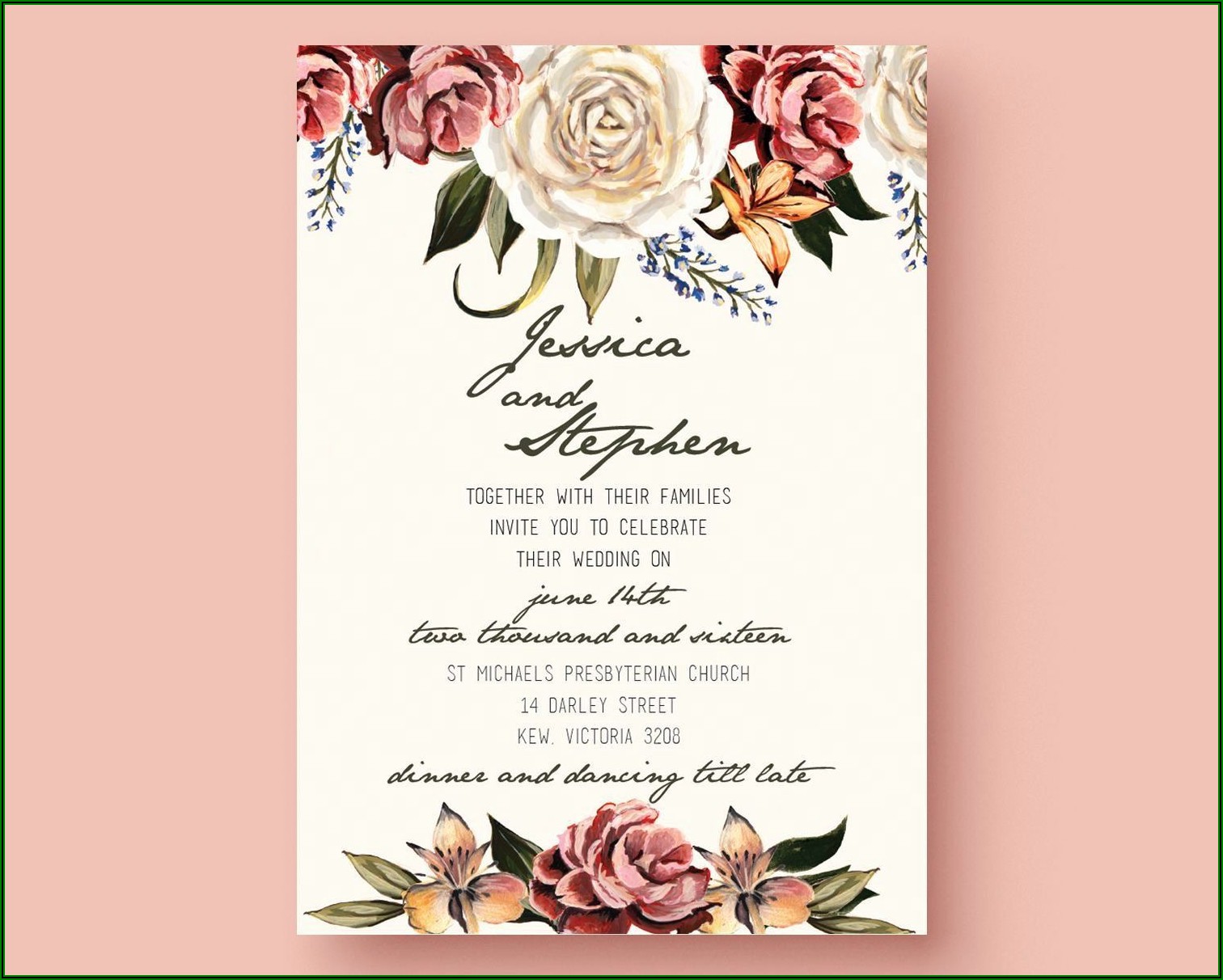 Free Wedding Announcement Templates For Word