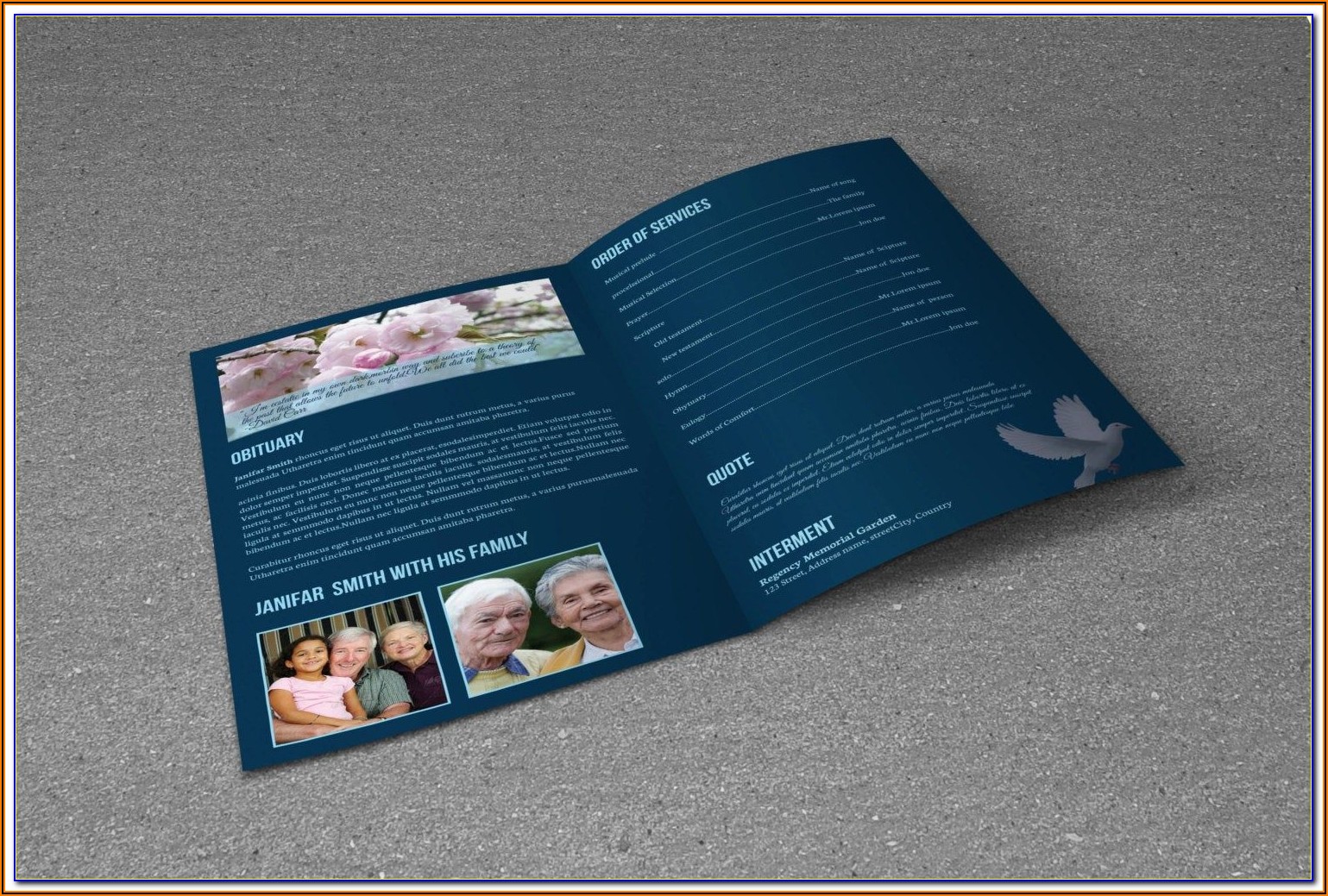 Funeral Booklet Template Free Download