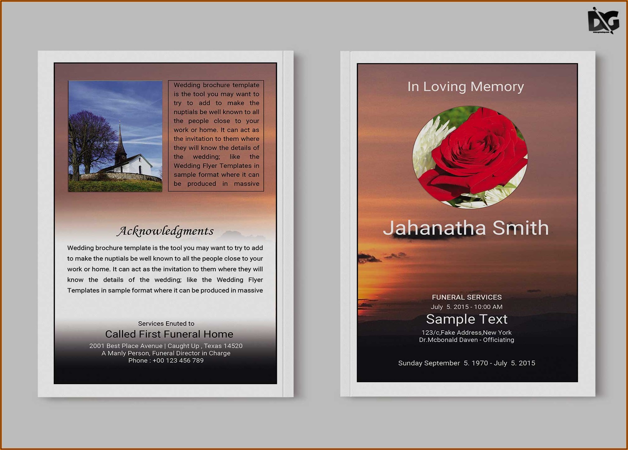 Funeral Brochure Template Free