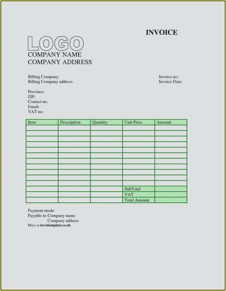 Libreoffice Invoice Template Download