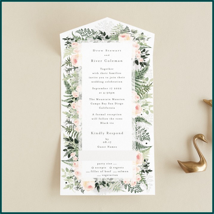 Minted Wedding Invitations All In One