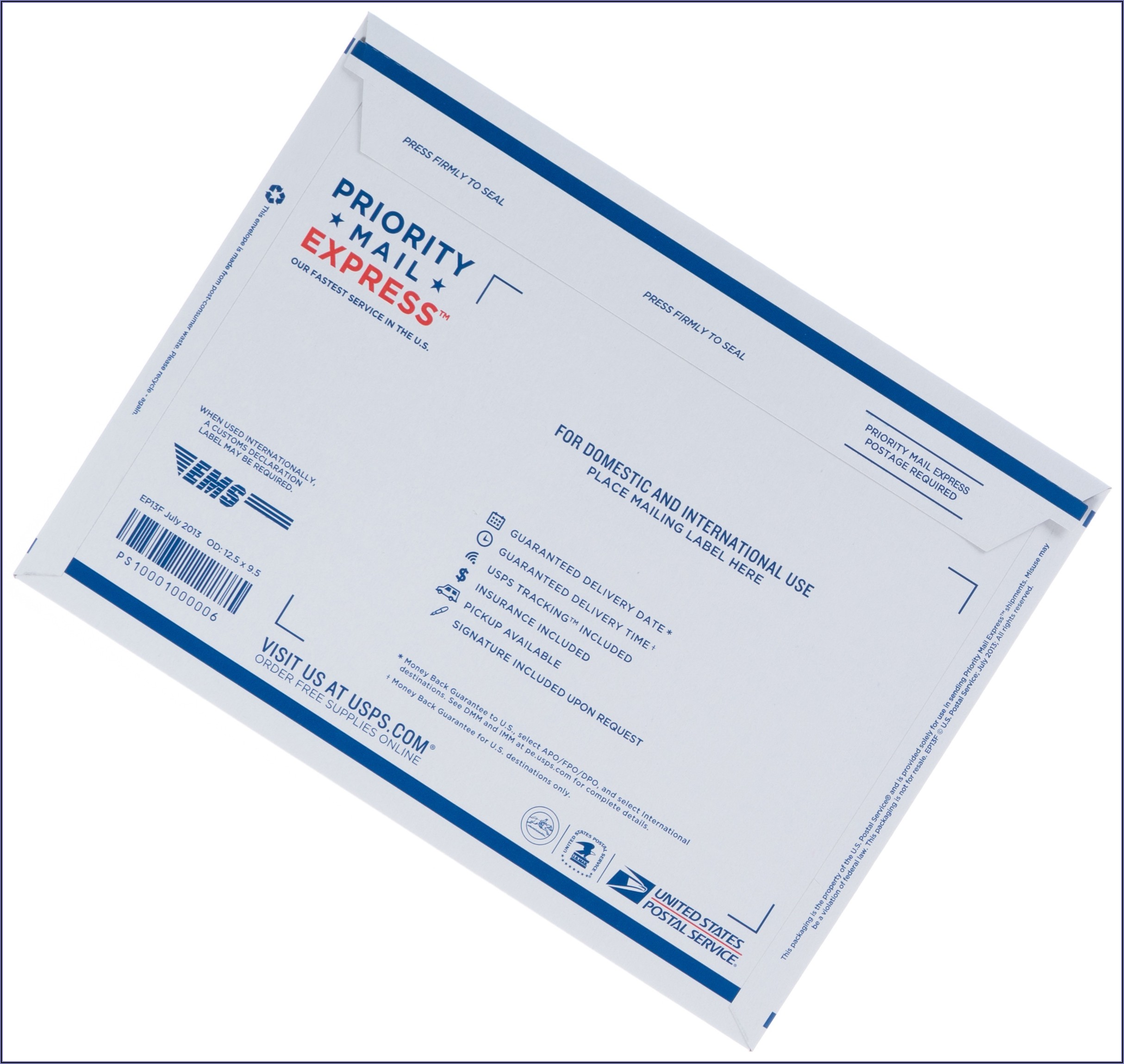 Priority Mail Express Envelope Label