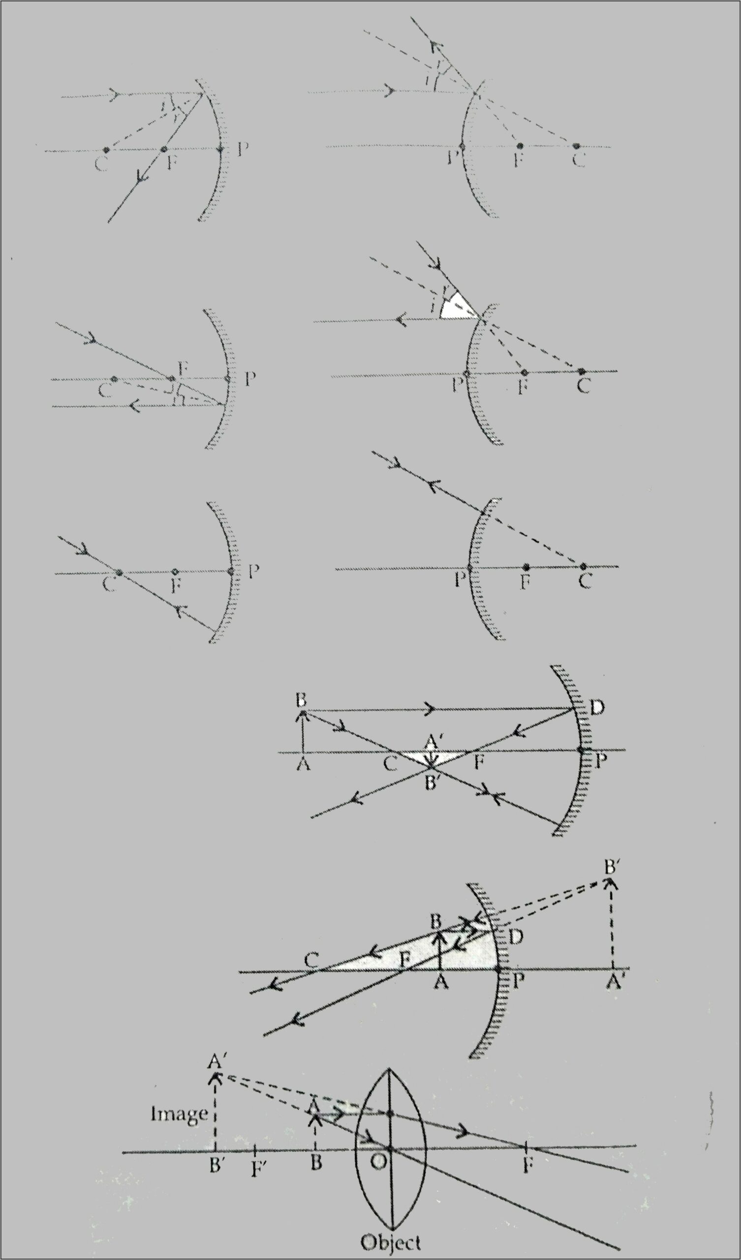 Ray Diagram Of Concave And Convex Mirror Class 10