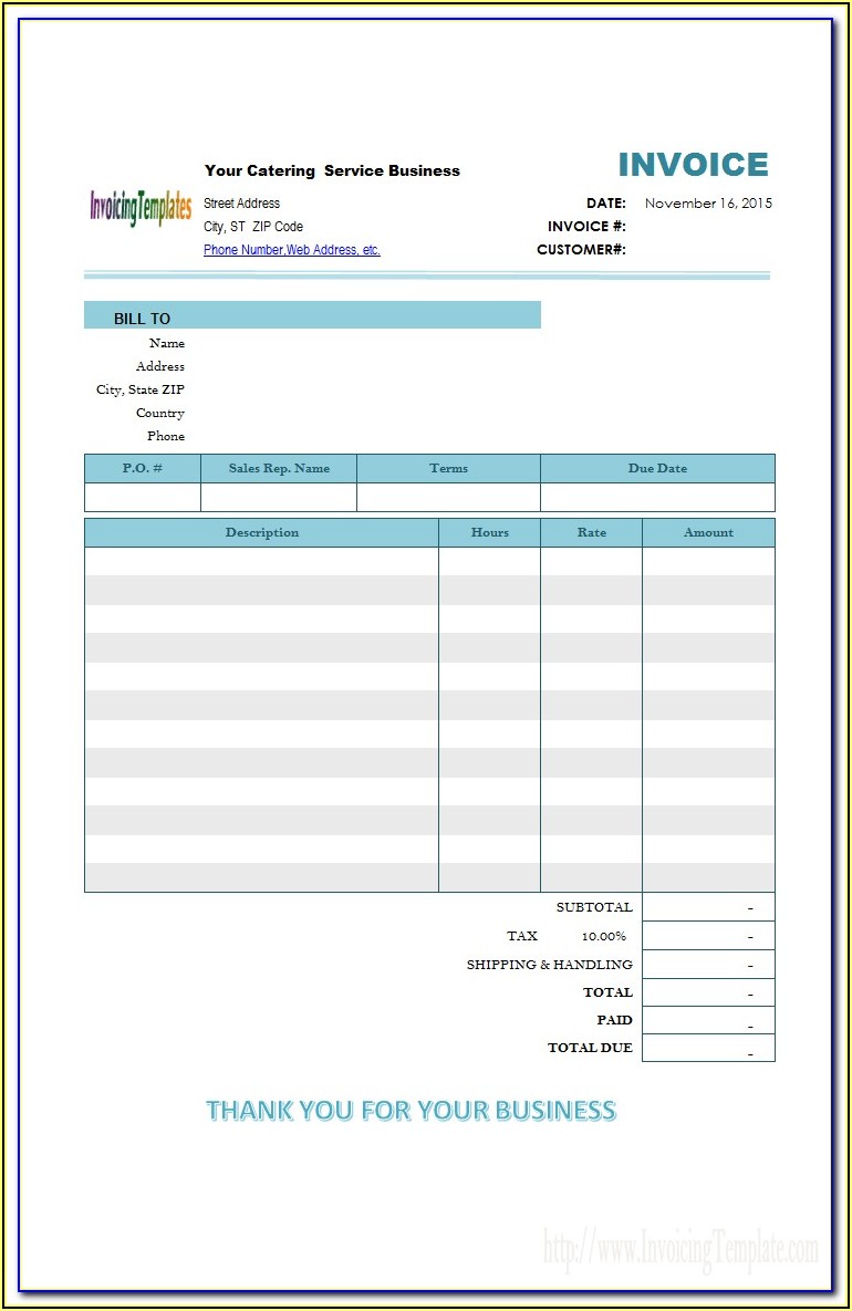 Transportation Invoice Format In Word