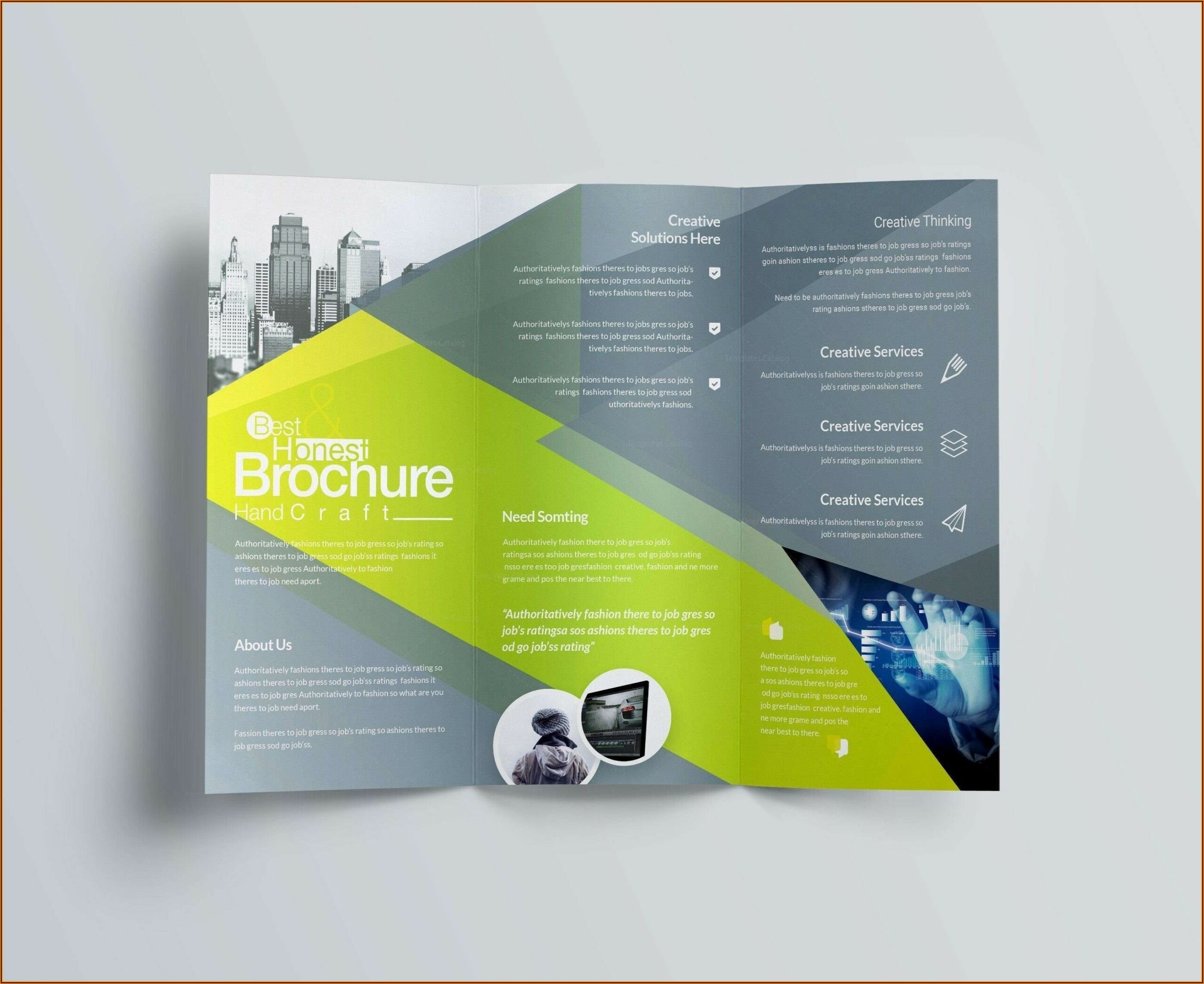 Tri Fold Brochure Indesign Template Download Free
