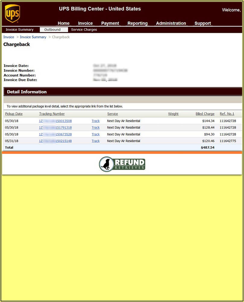 Ups Invoice Number Tracking