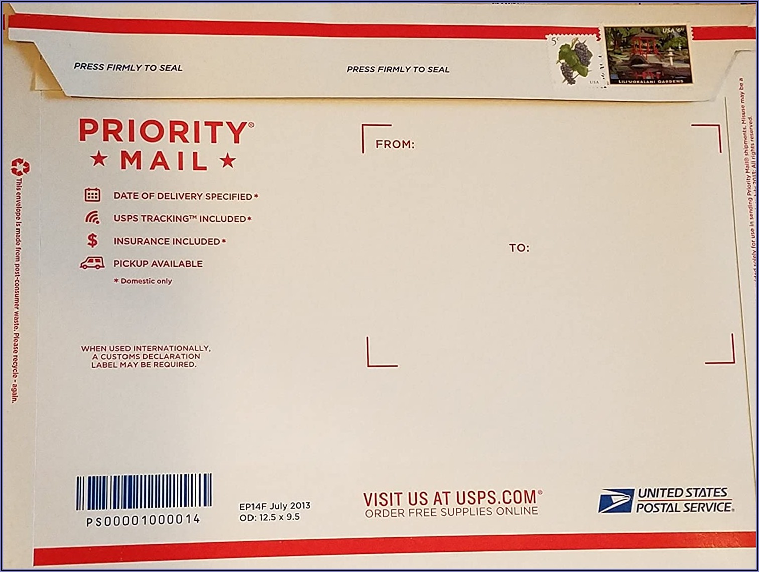 Usps Priority Mail Envelope Rate