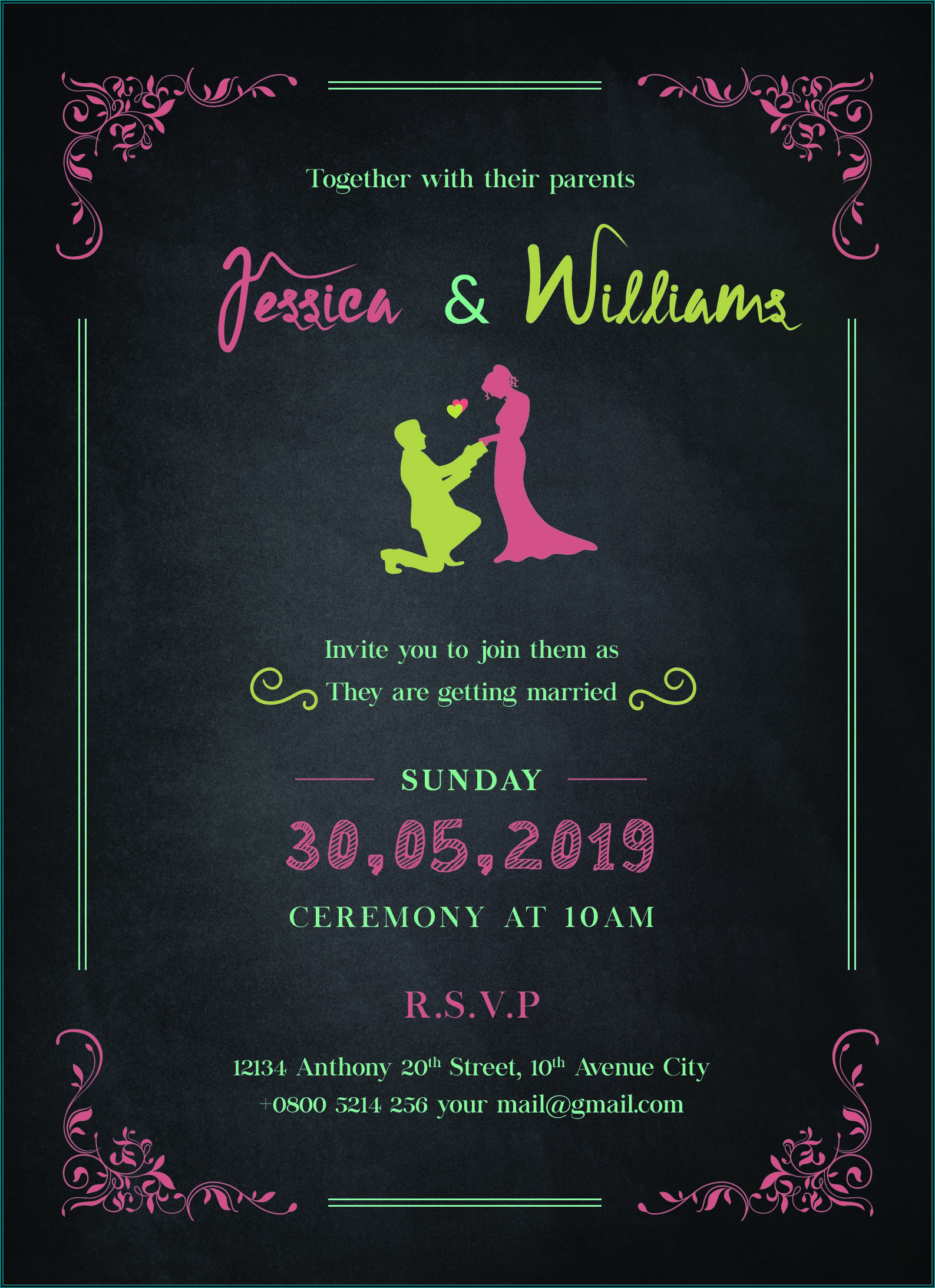 Wedding Invitation Templates Online Edit Free