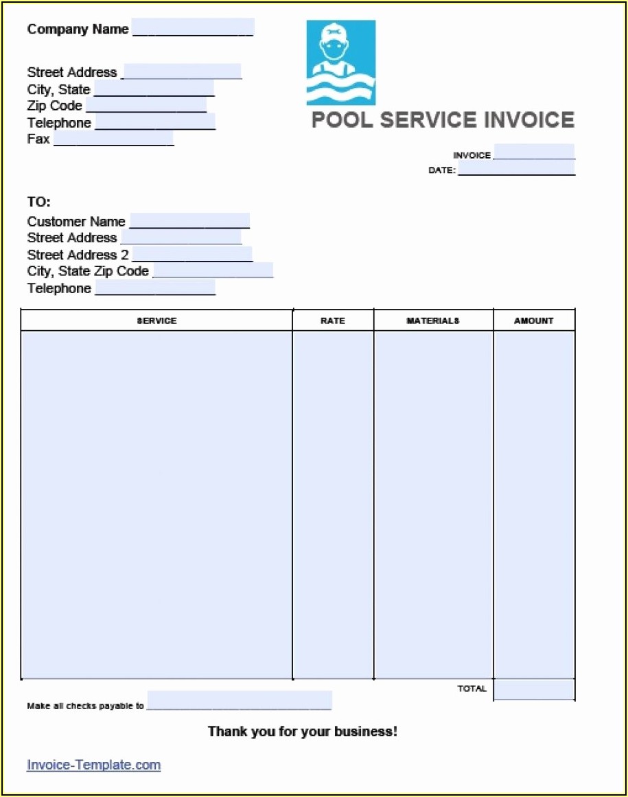 Word Doc Invoice Template Download