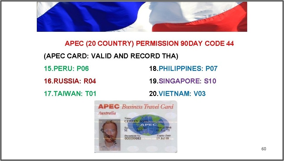 Apec Business Travel Card Singapore Validity