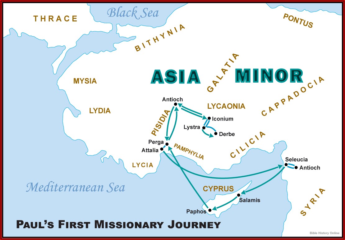 Apostle Paul Missionary Journey Timeline