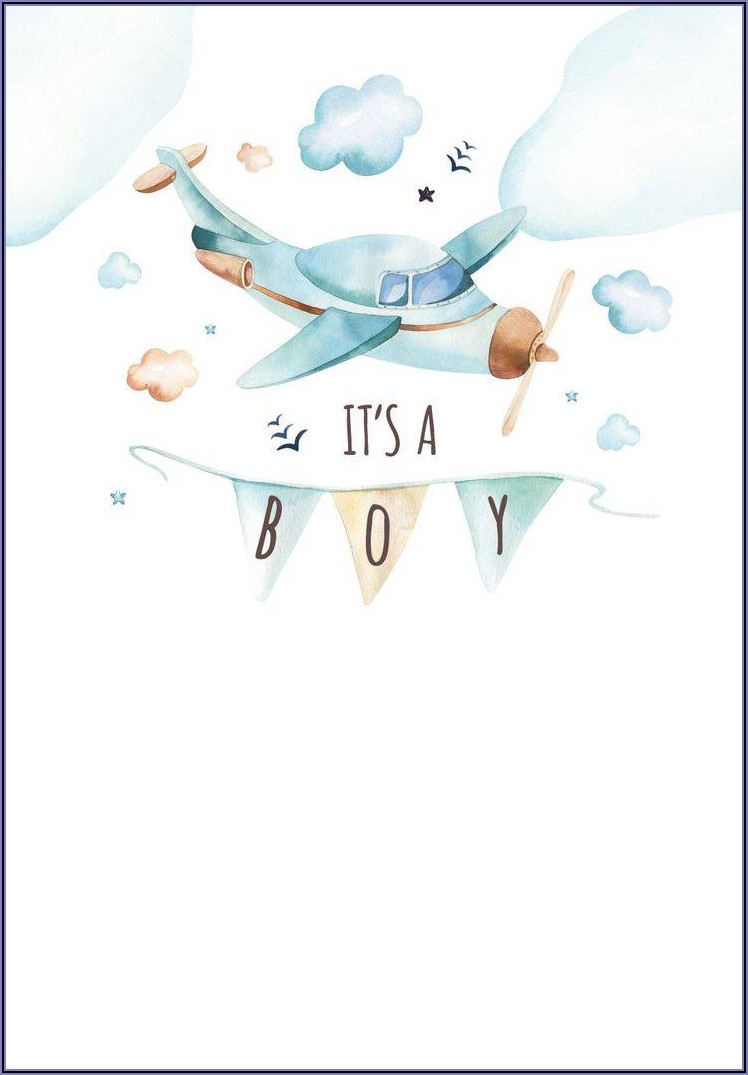 Baby Boy Shower Invite Template Free