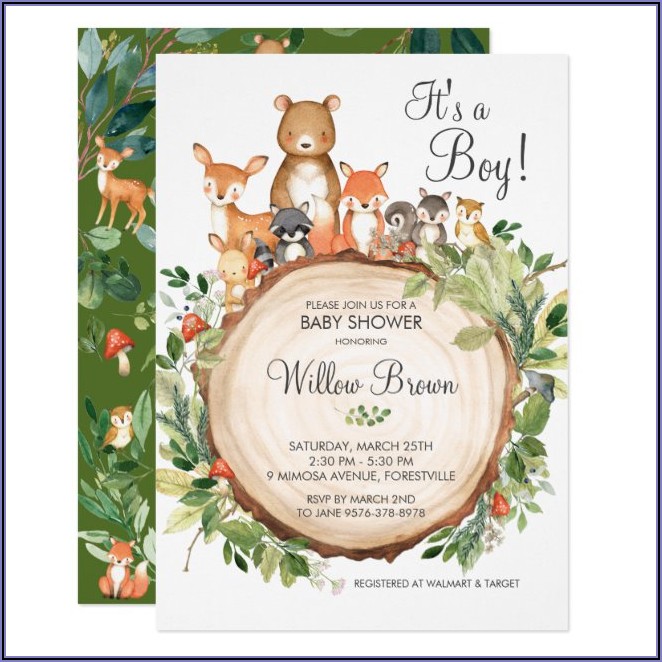 Baby Registry Announcement Cards Template