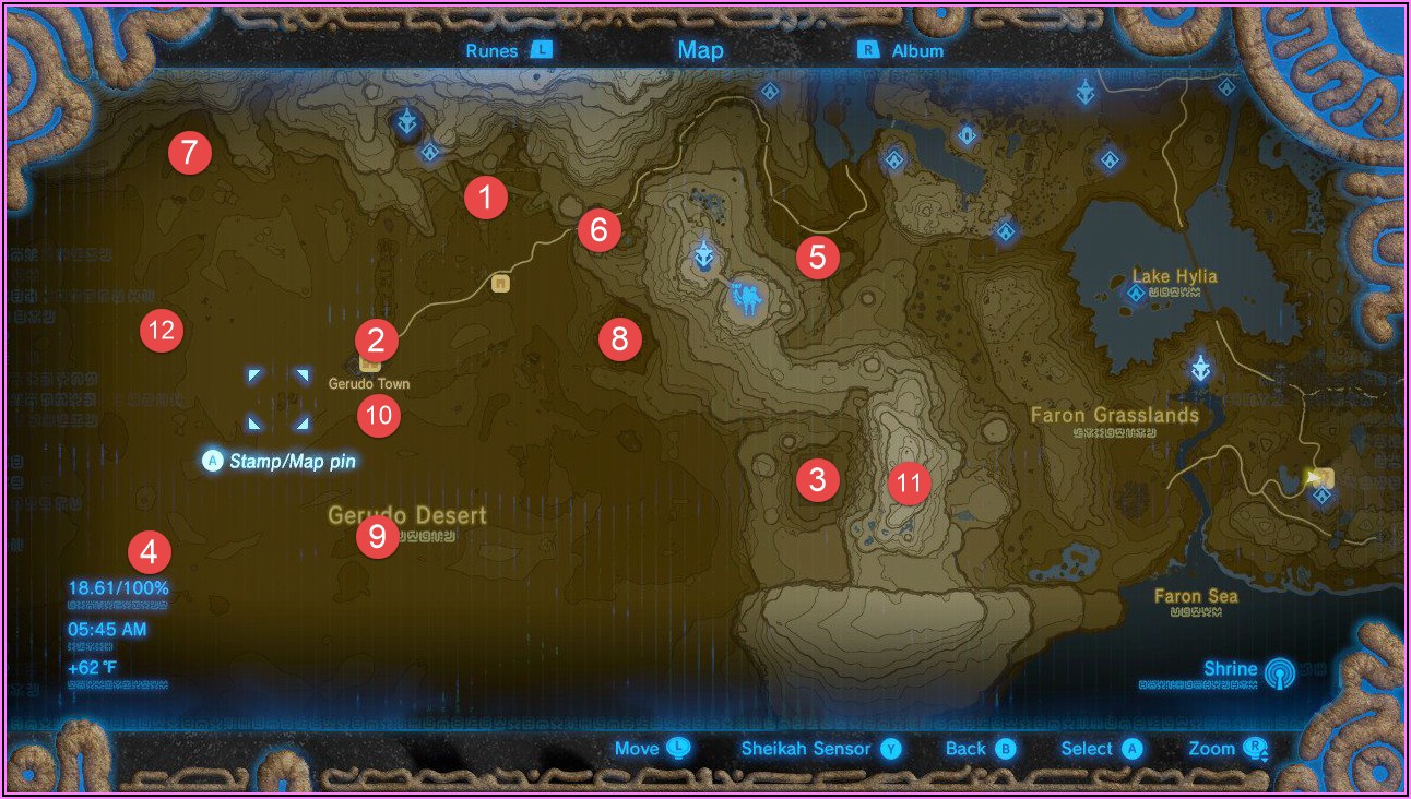 Botw Shrine Map Gerudo