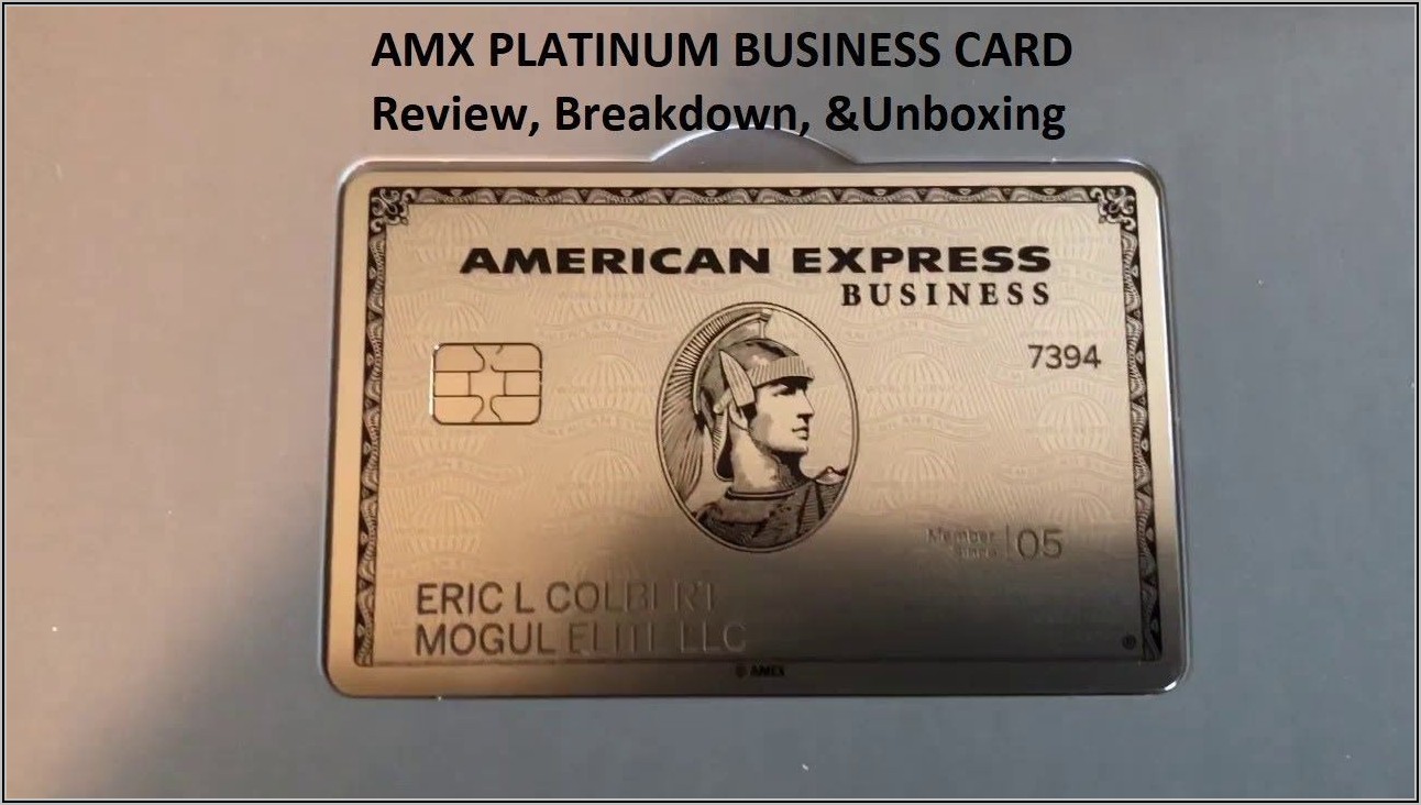 Business Platinum Card From American Express
