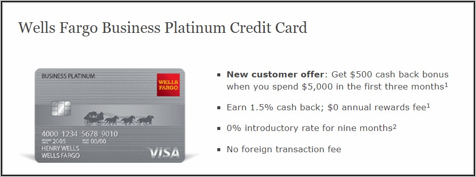 Business Platinum Card Wells Fargo