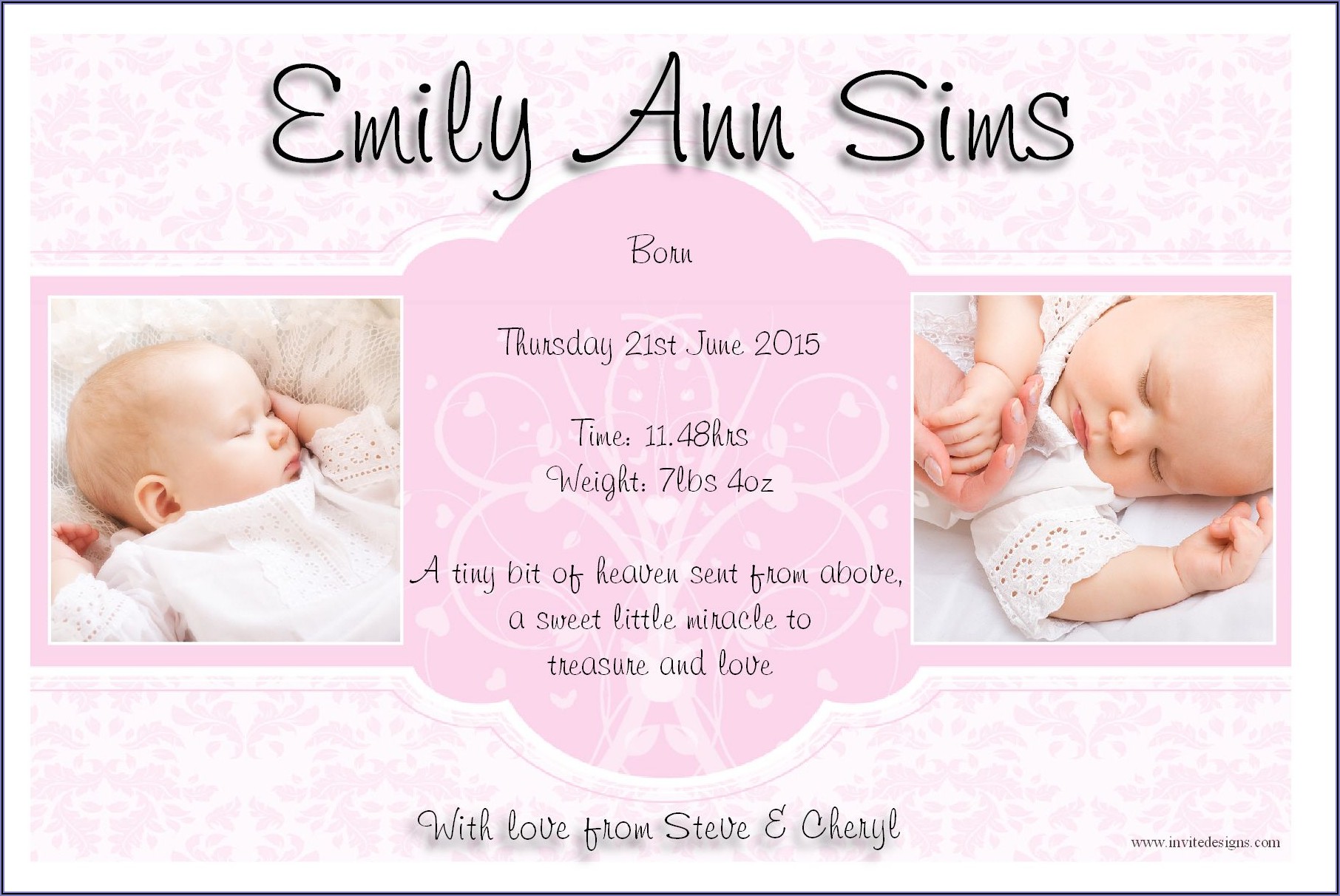Cheapest Birth Announcement Cards
