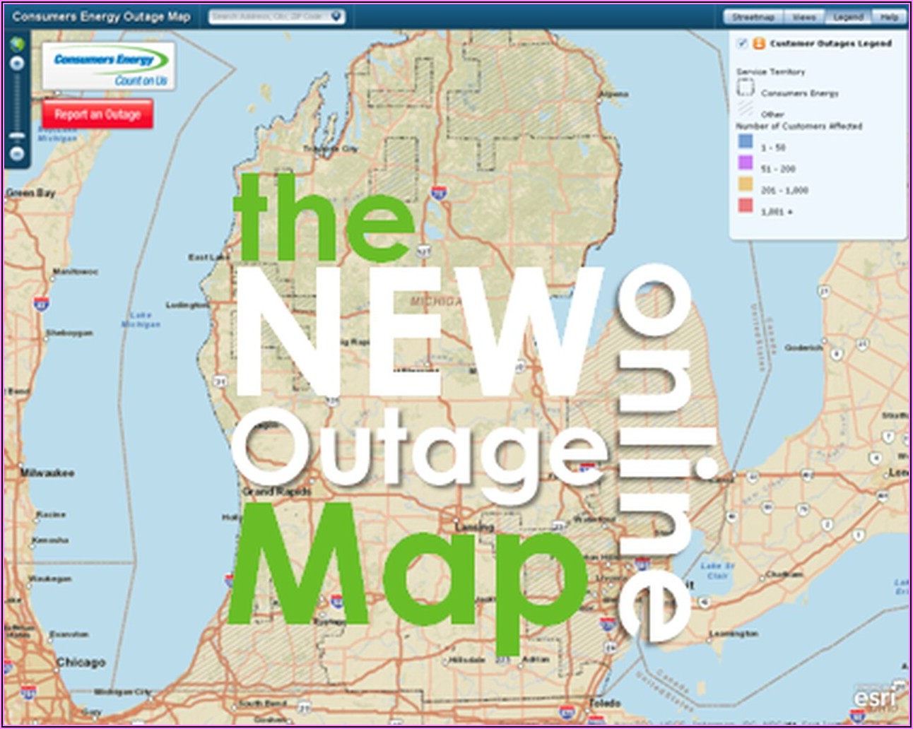Consumers Energy Outage Map Grand Rapids Mi