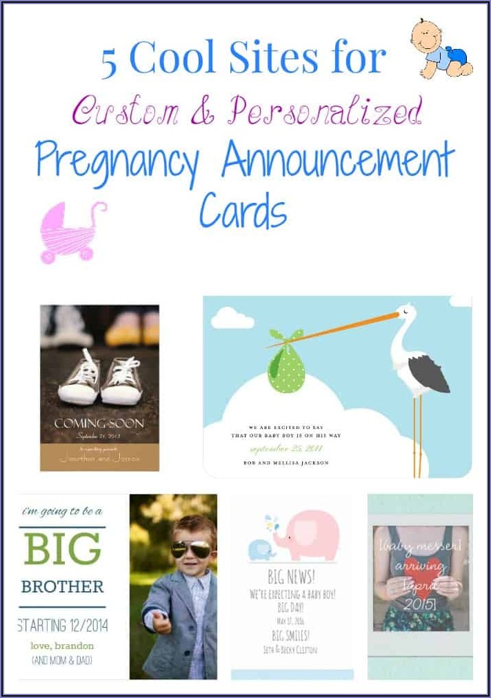 Custom Pregnancy Announcement Cards