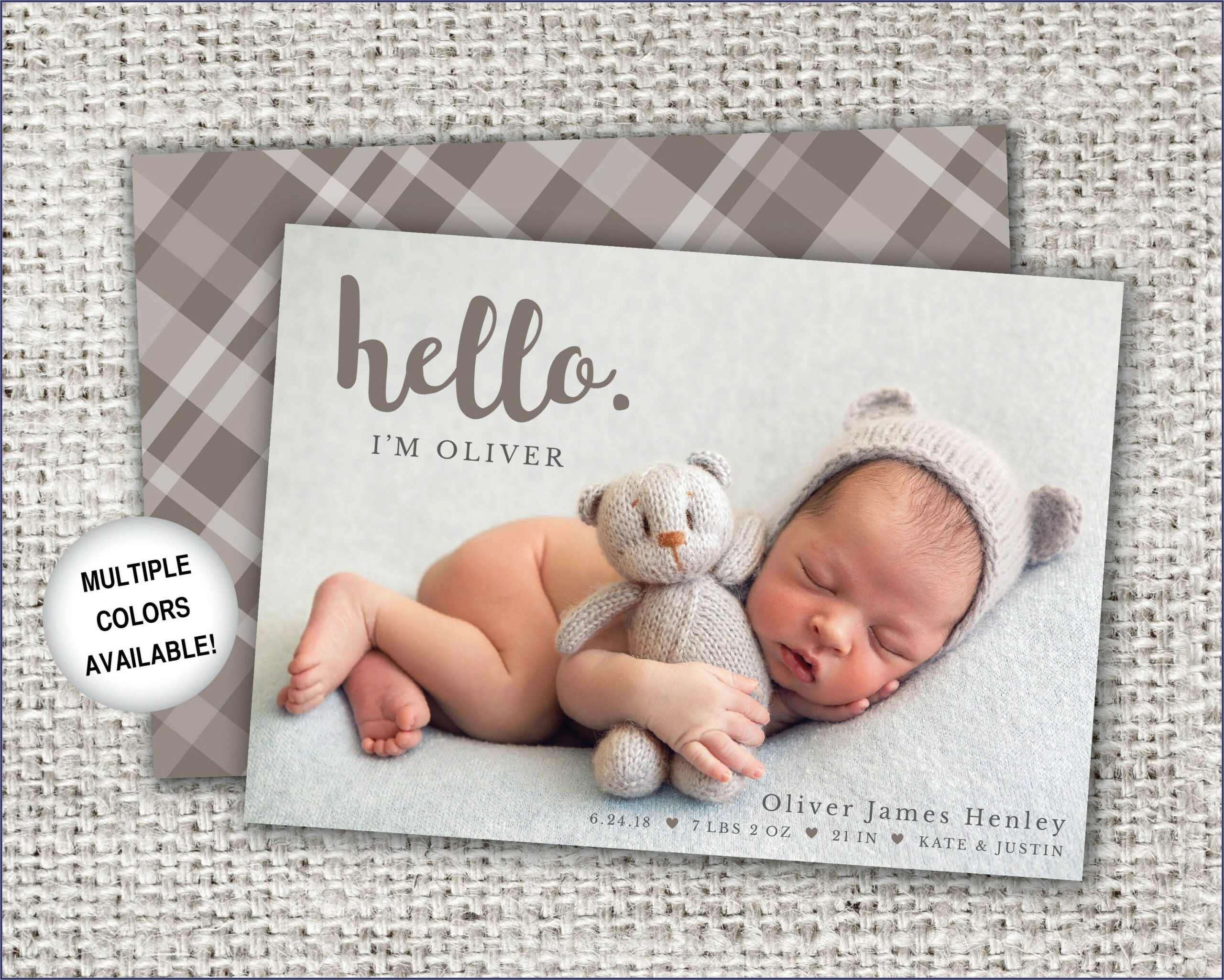 Etsy Baby Birth Announcements