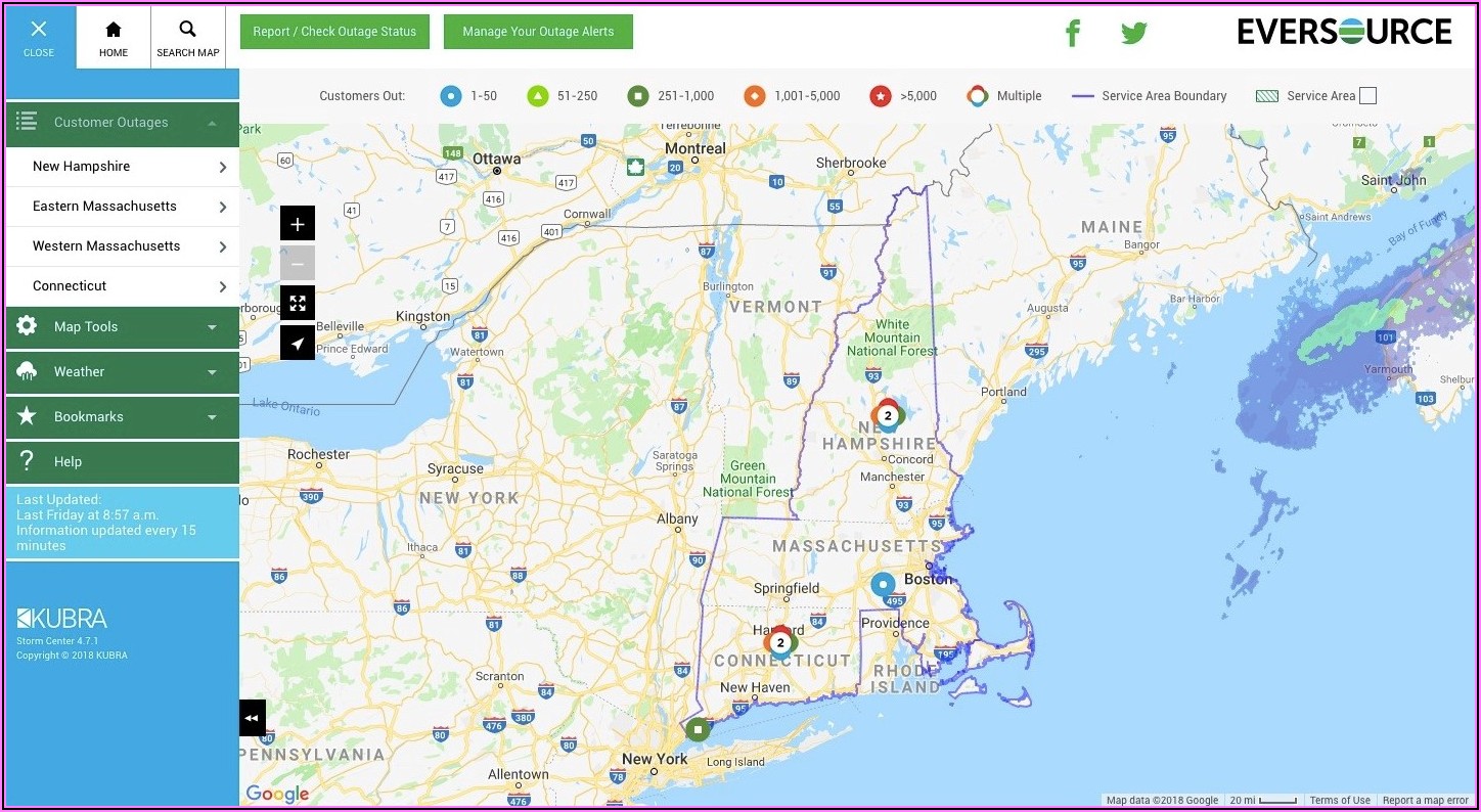 Eversource Outage Map Dennis Ma