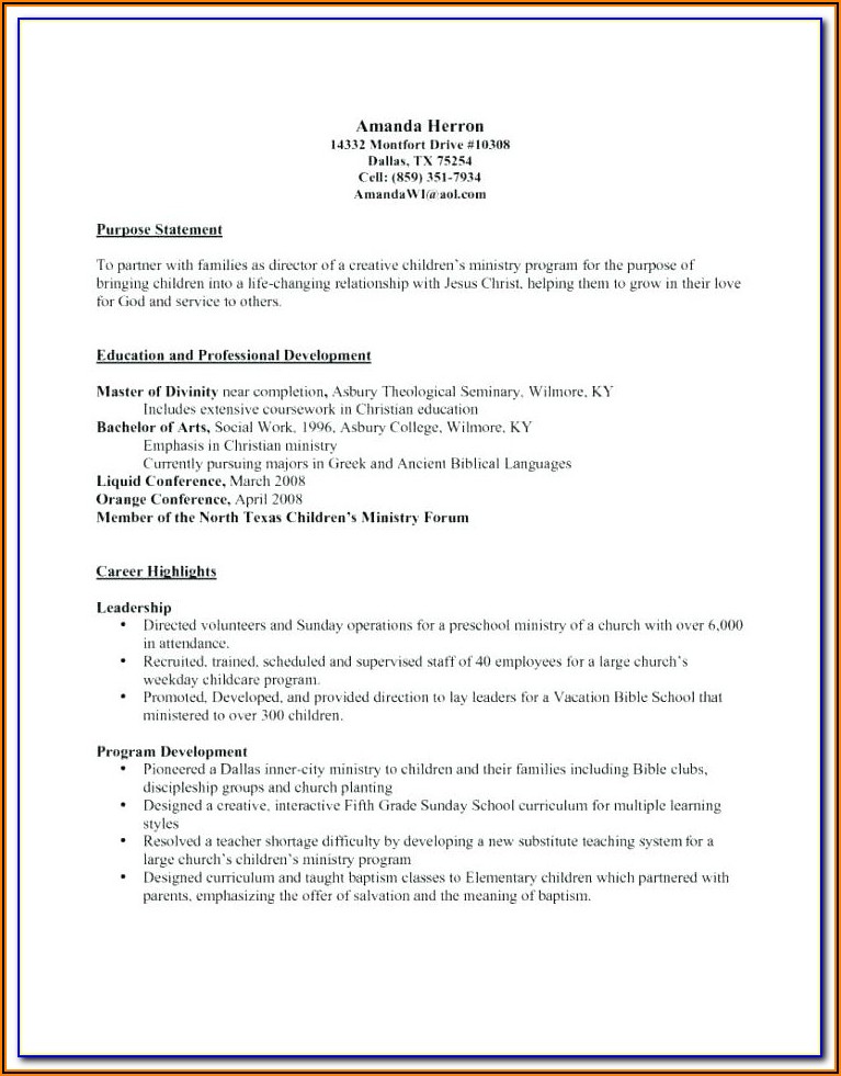 Fill In The Blank Functional Resume Template