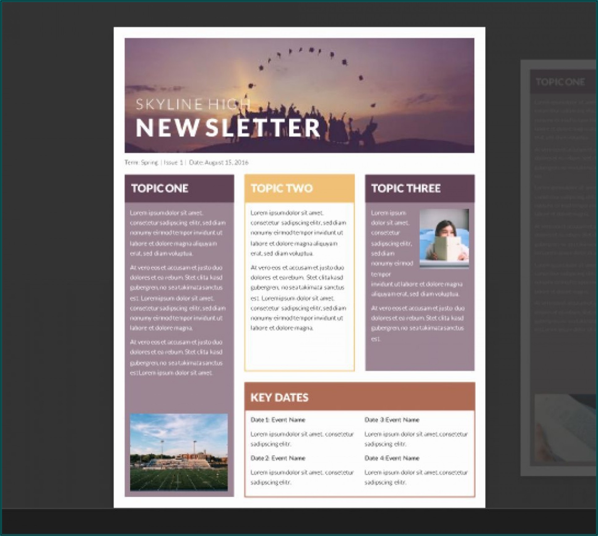 Free Business Newsletter Templates Publisher