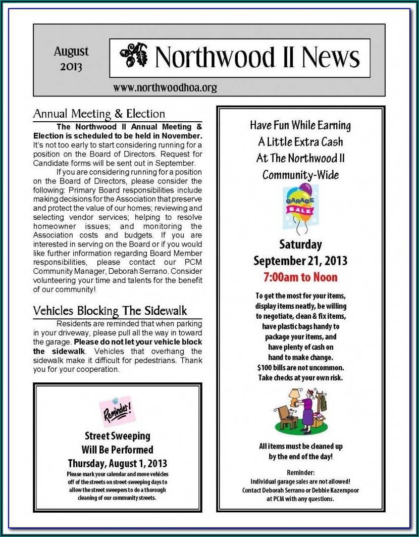 Free Daycare Newsletter Templates Word