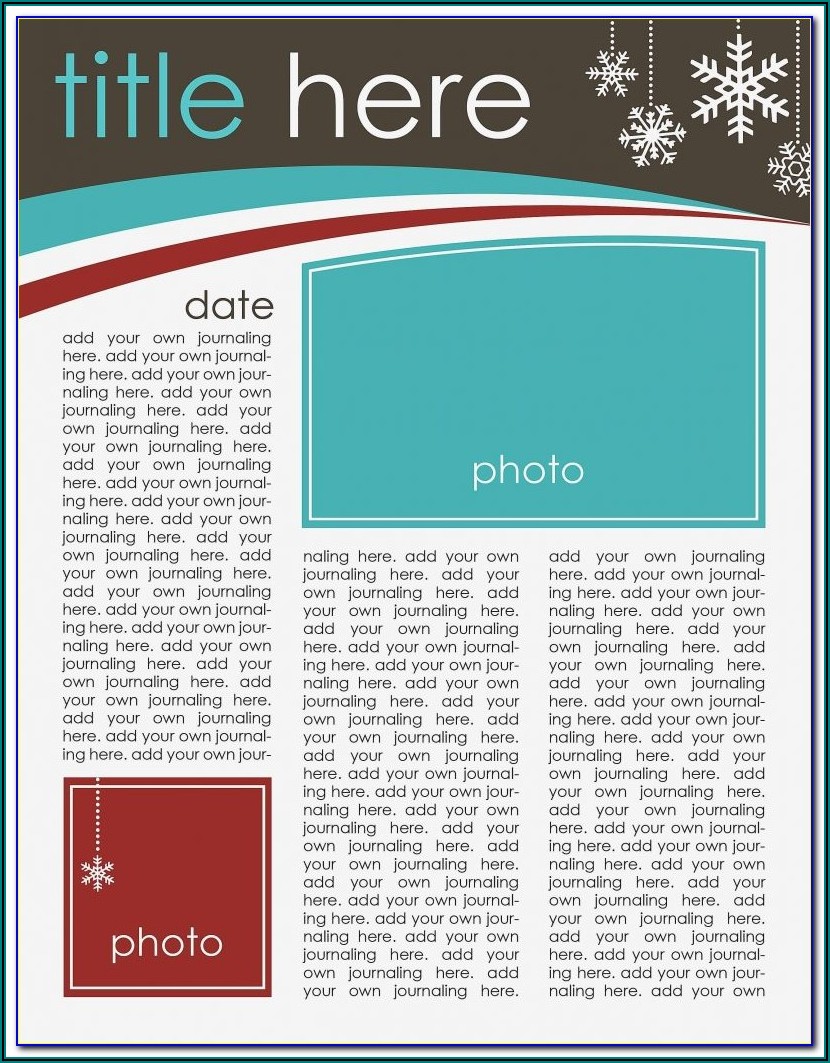 Free Editable Newsletter Templates For Publisher