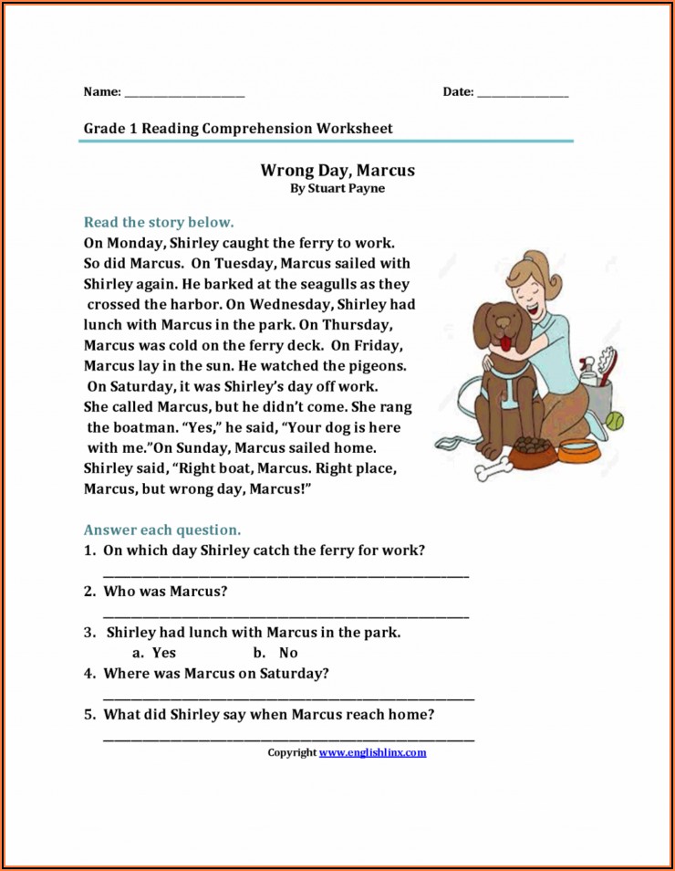 Free Reading Comprehension Key Stage 1