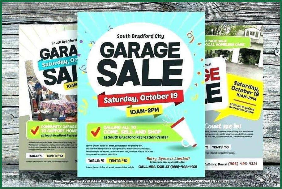 Garage Sale Flyer Template Free