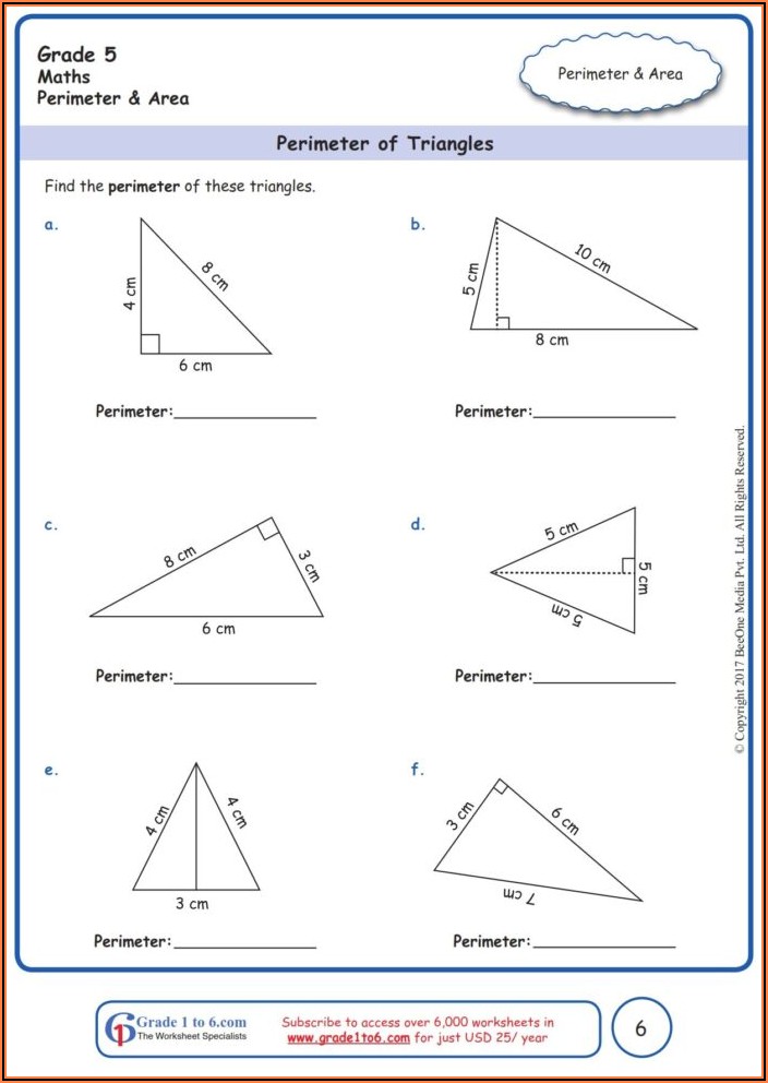 Grade 2 Math Worksheets Area Perimeter