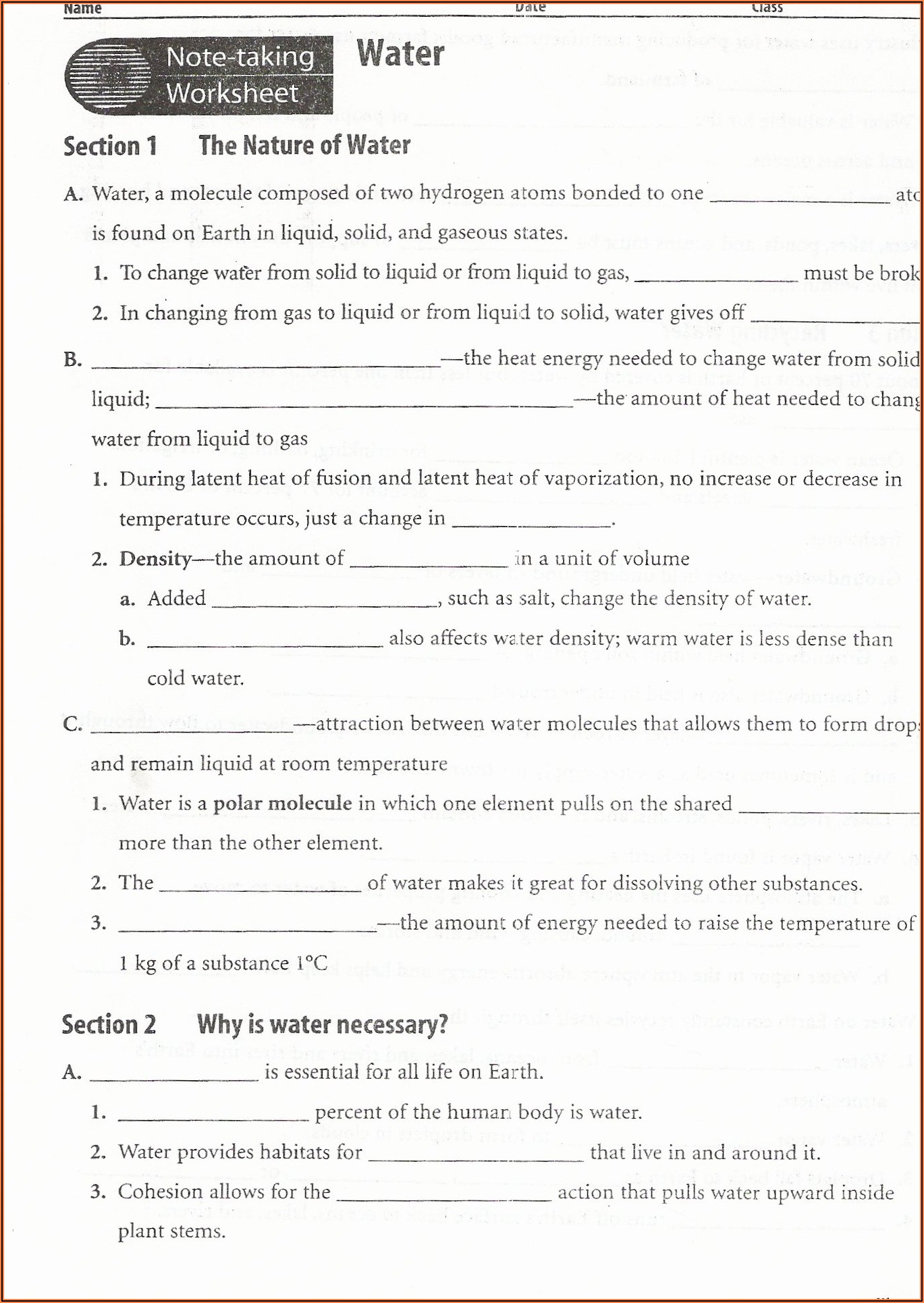 Grade 4 Science Worksheets Habitats