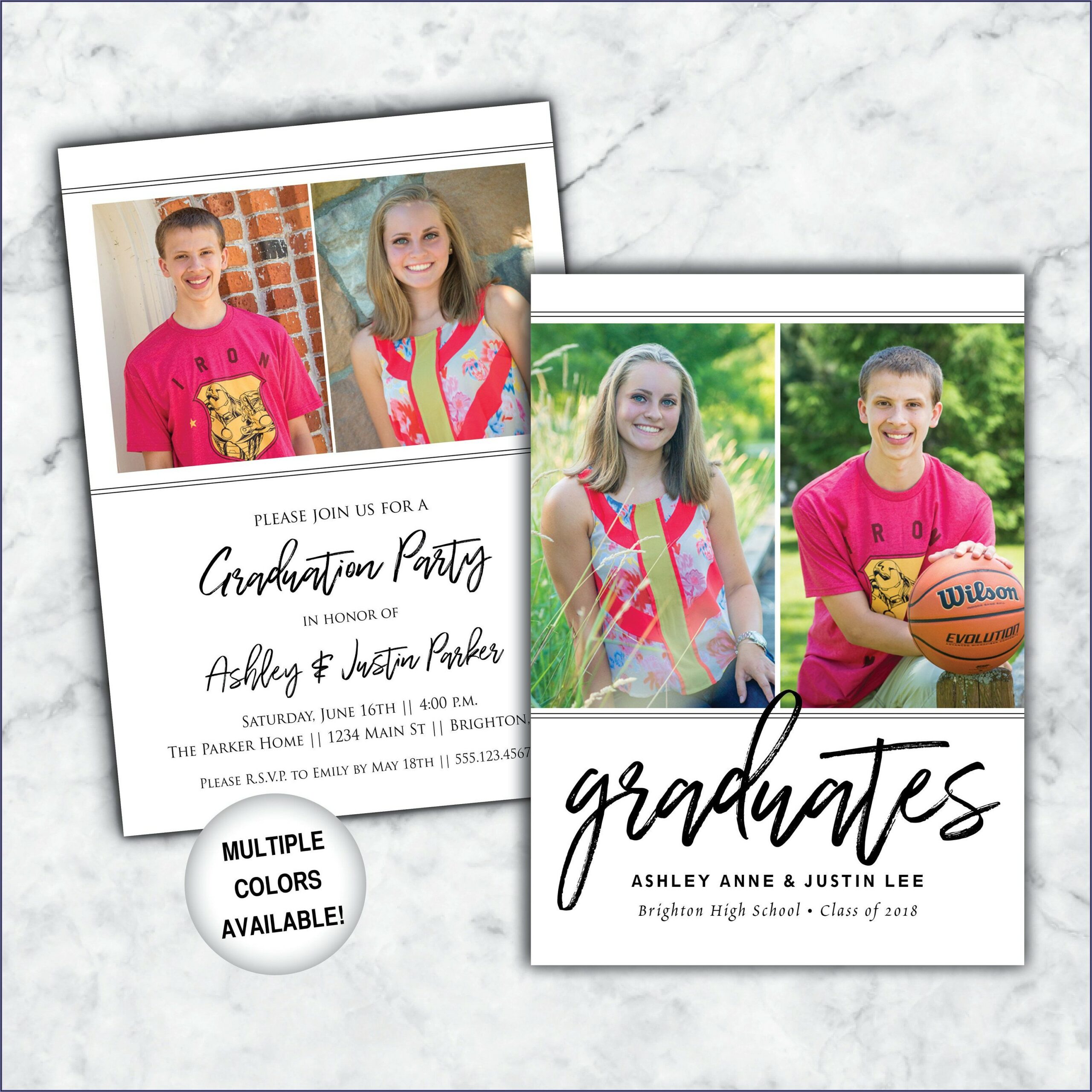 Graduation Announcements For Siblings