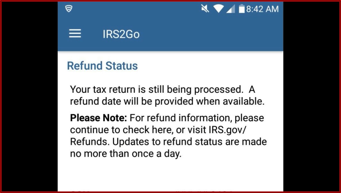 Irs Refund Processing Time 2019