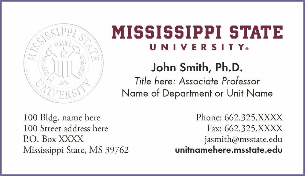 Mississippi State University Graduation Invitations