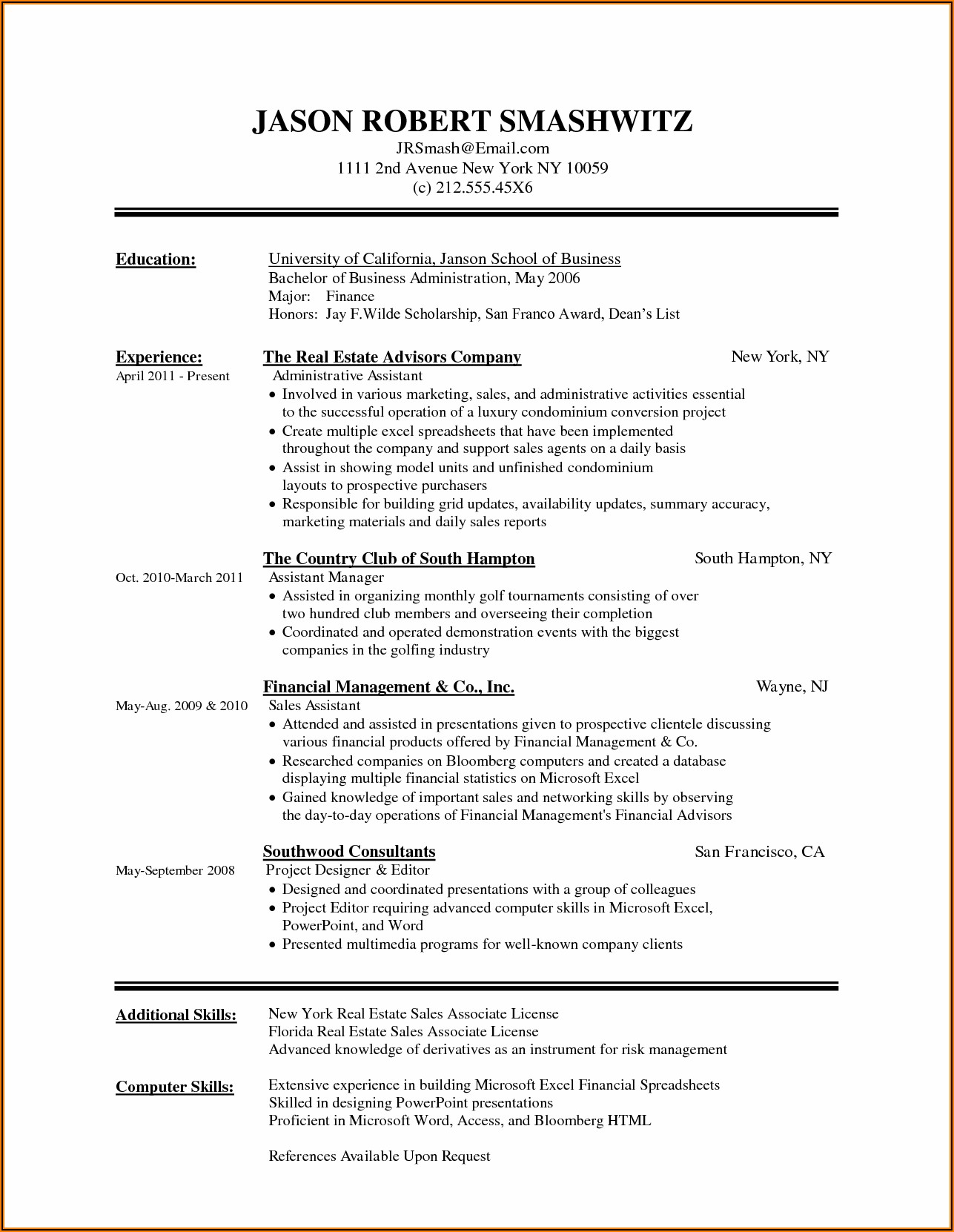 Modern Cv Template Word Free Download Philippines